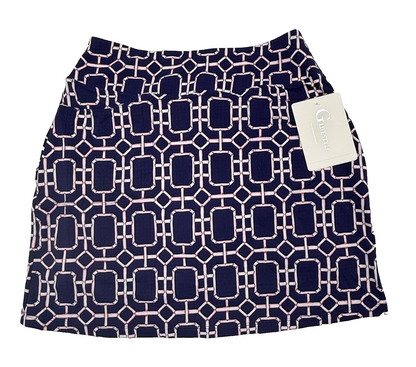 $99 G Lifestyle Women’s-Golf Skort-Stained Glass Navy-Small-New Tag