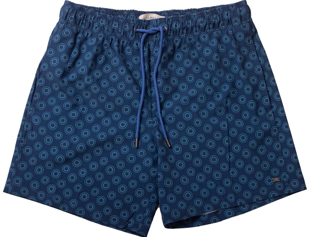 $64 Harmonqlo Men’s Sumba Swim Trunks 6” - Blue - Small - New With Tags