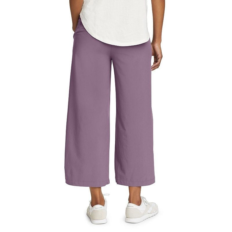 $75 Eddie Bauer Women’s Wide Leg Crop Pants - Violet - Small - New With Tag