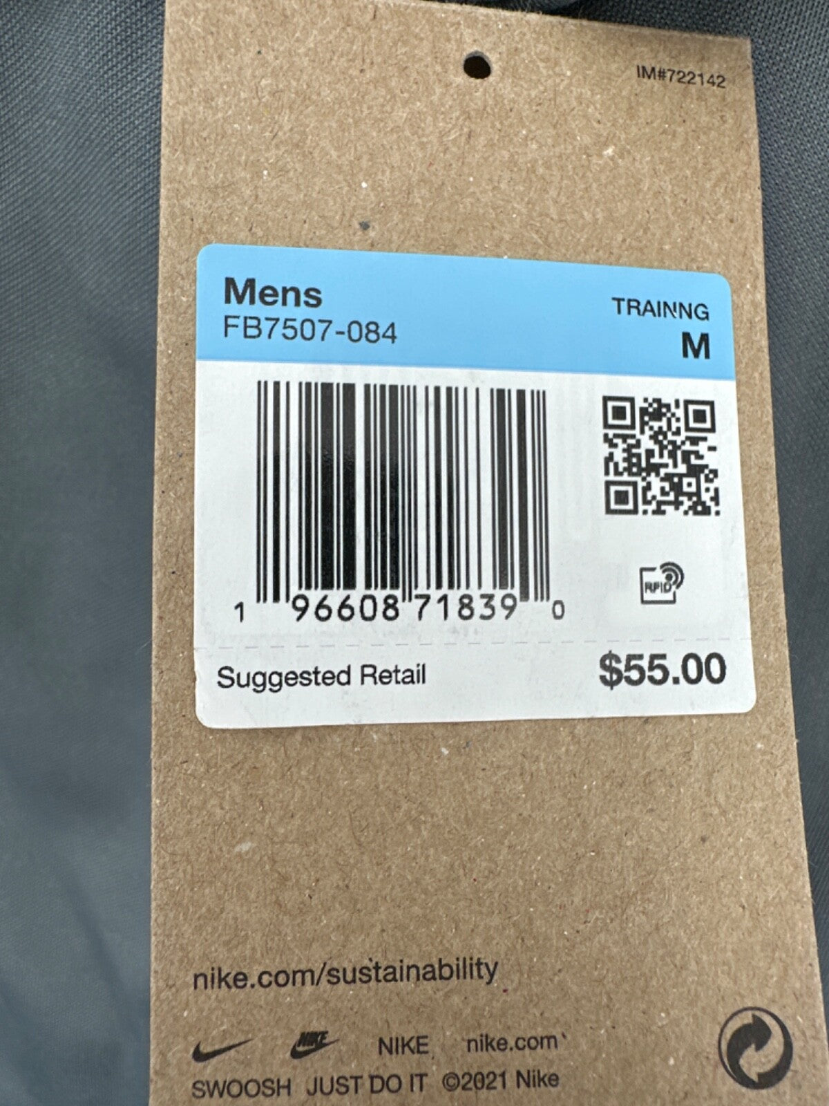 $55 Nike Men's Totality Dri Fit Knit Pants -Smoke Grey - Medium - New With Tags