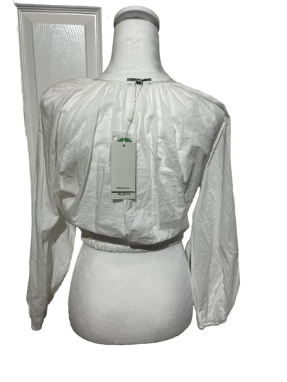 Rails Women’s Long Sleeve Katia Crop Shirt - Beach White- XSmall- New Tag $168