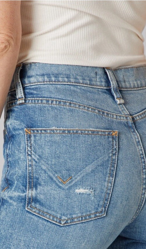 $205 Hudson Women’s Jeans - High Rise Straight Crop- Sweet Dreams- Size 29