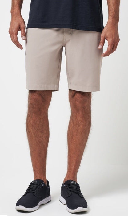 $85 Travis Mathew Men's Beck Shorts Stretch Waistband - Khaki -Size: 34- New