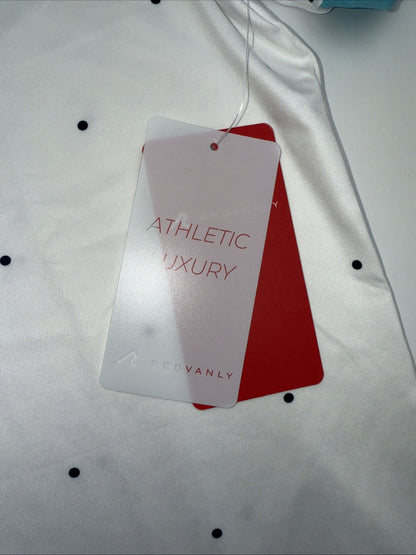 $110 Redvanly Men’s Ramey Golf Performance Polo Shirt-Bright White -Small-New
