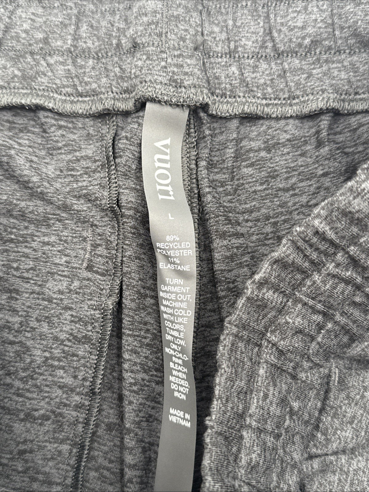 $98 Vuori Men’s Ponto Performance Pants V418 - Charcoal Heather - Large - NWT