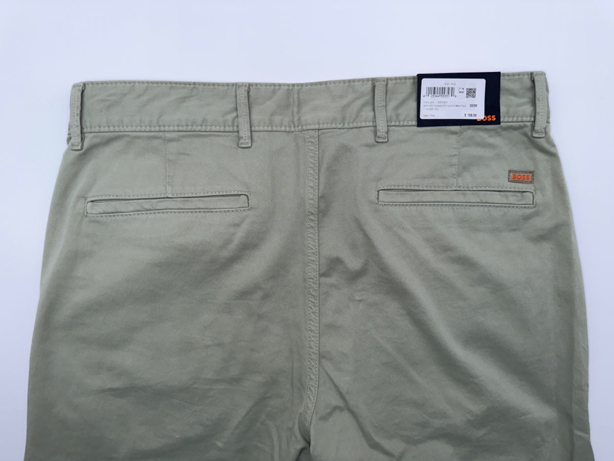 $159 Hugo Boss Men’s Slim Fit Chino Pants - Light Green - Size 32W x 30L - New
