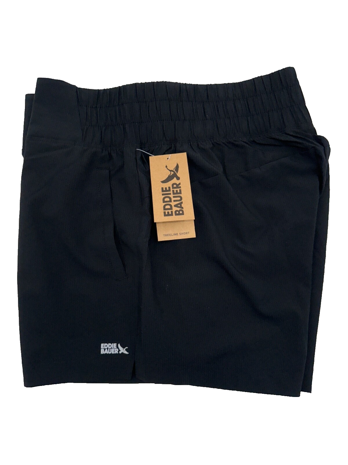 $55 Eddie Bauer Women's Treeline Short 3.5” - Black - Medium - New With Tag