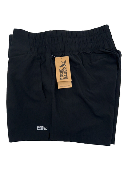 $55 Eddie Bauer Women's Treeline Short 3.5” - Black - Medium - New With Tag