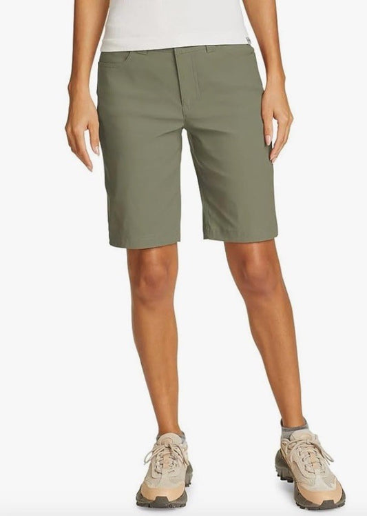 $60 Eddie Bauer Women’s Rainier Bermuda Shorts - Sprig -Size: 10 (32W)- New Tags