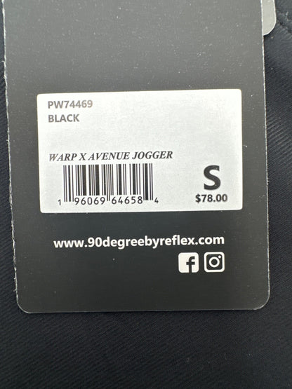 $78 90 Degree Women’s Warp X Avenue Jogger - Black - Small - New With Tags