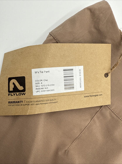 $130 Flylow Women’s Tia Bike Hike Pants - Chai Beige- Size: 8 (34W 30L)- New Tag