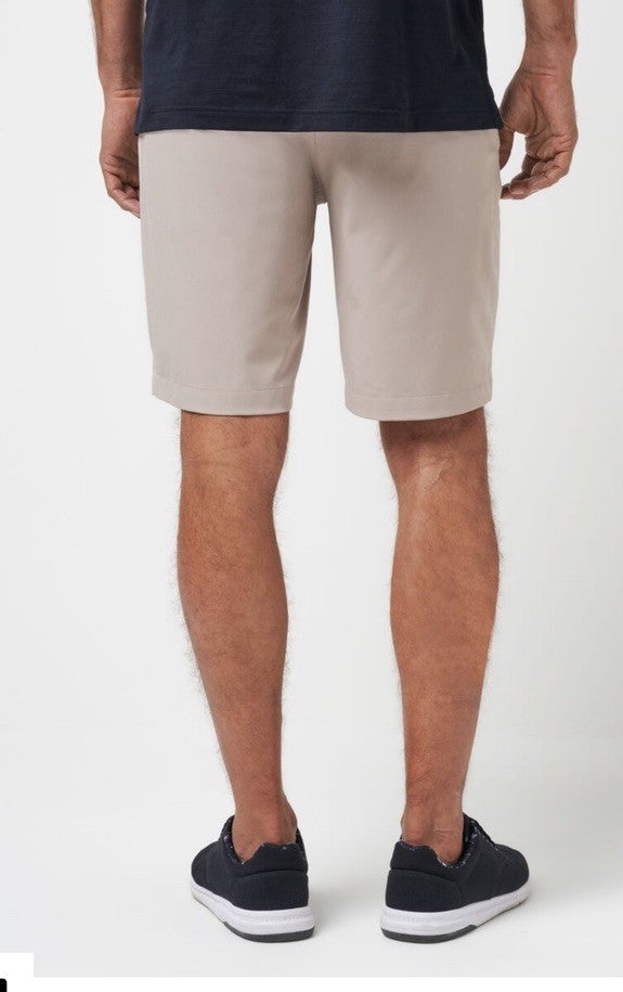 $85 Travis Mathew Men's Beck Shorts Stretch Waistband - Khaki -Size: 34- New
