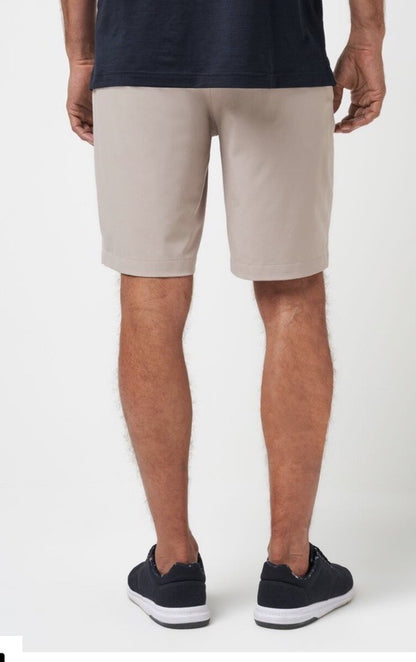 $85 Travis Mathew Men's Beck Shorts Stretch Waistband - Khaki -Size: 34- New