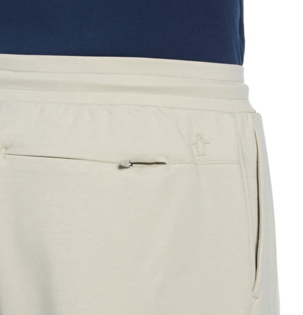 $75 Penguin Men’s-Midweight Knit Jogger-Agate Silver (Beige) -Medium-New Tag