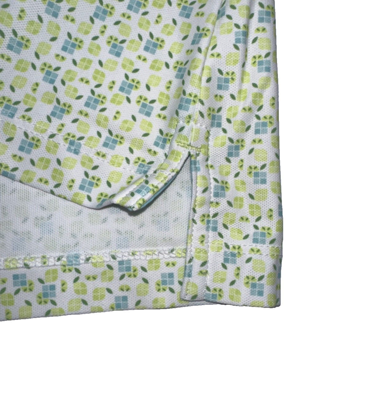 $90 Peter Millar Women’s Main Squeeze Banded Mesh Polo Shirt -Spritzer - Large