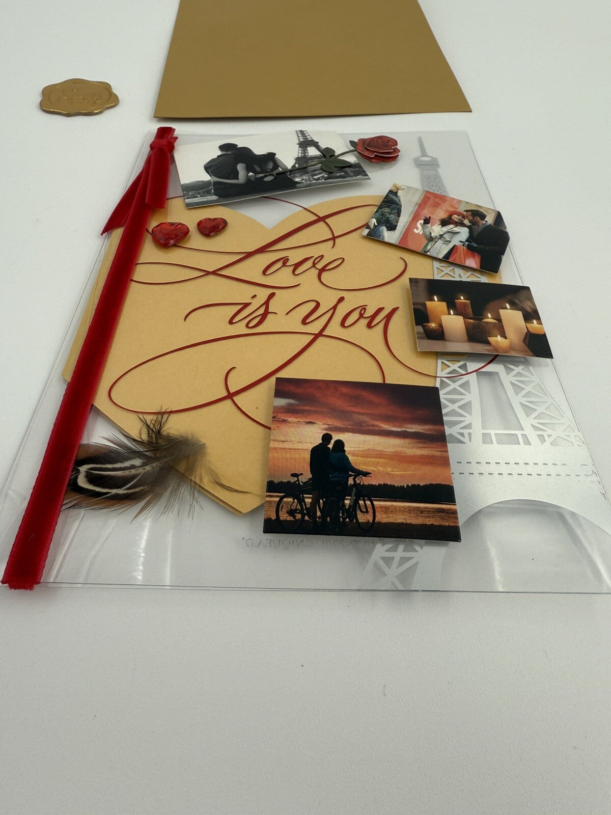 Lot Of 2 Niquea.D Dimensional Valentine's Day Greeting Cards- Upscaled Quality!