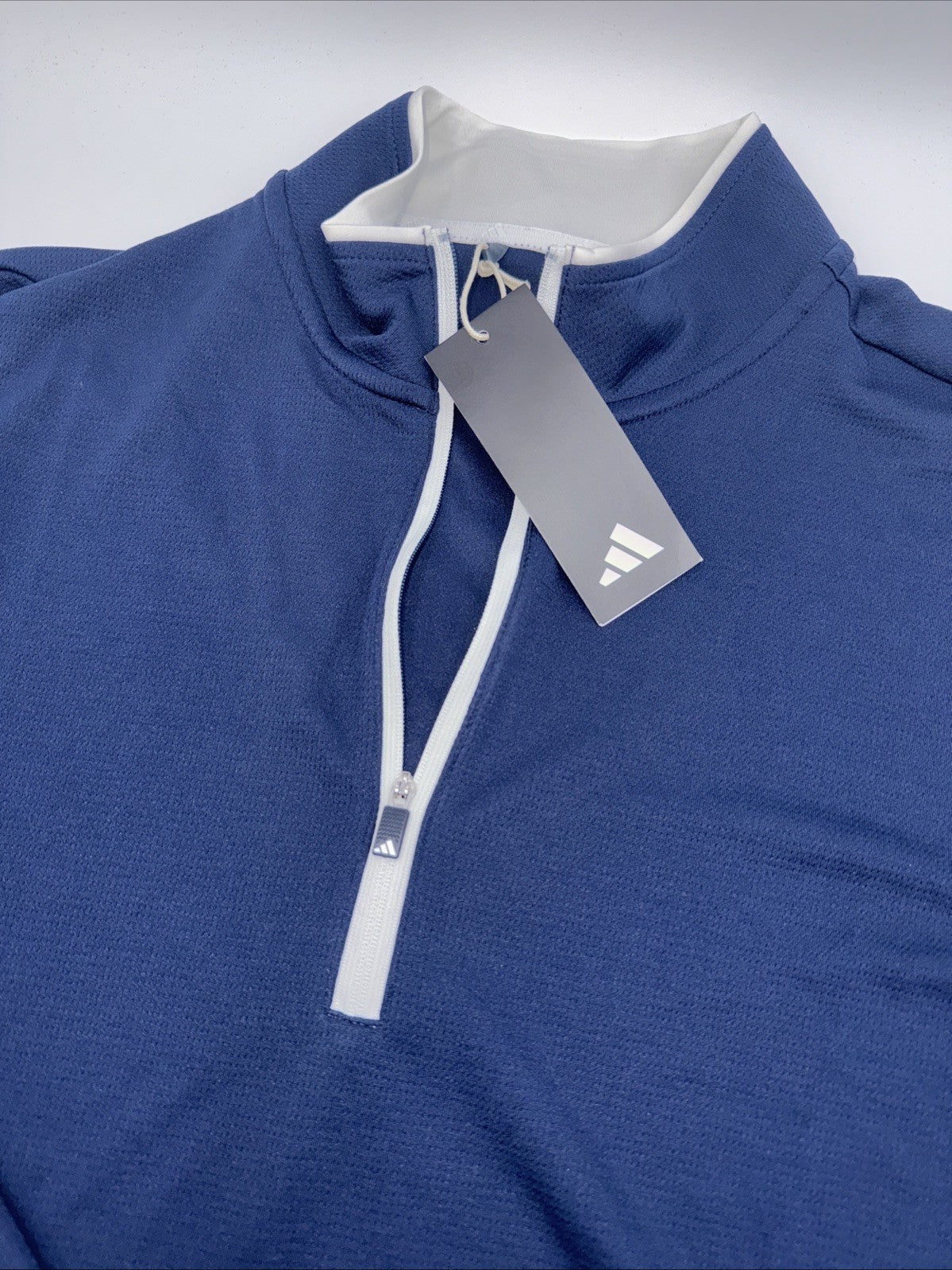 $70 Adidas Men’s Lightweight Half Zip Top - Navy - Small - New With Tags