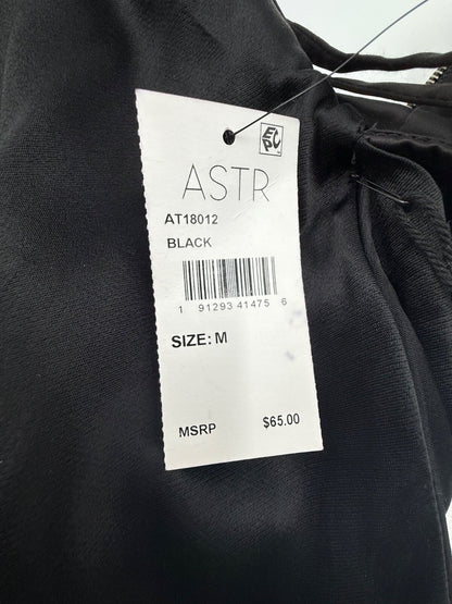 $65 ASTR Women’s- Cocktail Tank-Black-Medium-New Tag