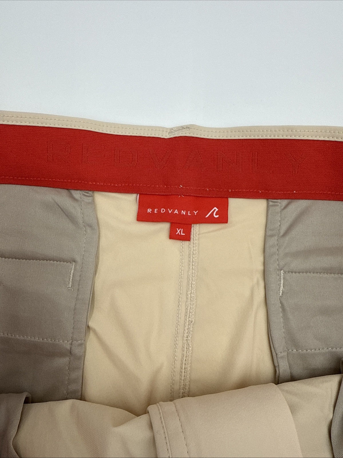 $140 Redvanly Men’s Kent Golf Pants -Macadamia - XLarge- 32”Inseam- New Tags