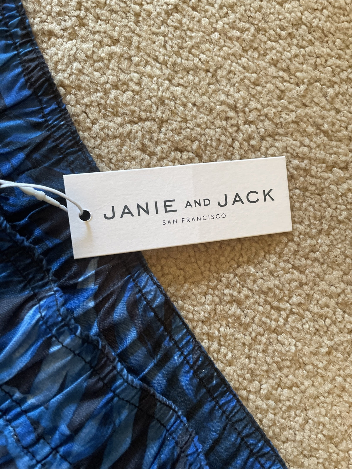 Janie And Jack Men’s Swim Trunk - Blue Multi- Size:Small- NWT Retail $68