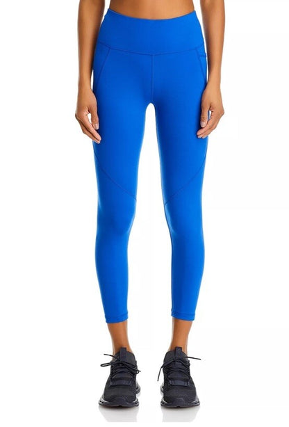 $100 Sweaty Women’s Betty Power Leggings 7/8 Length- Blue -Size: 10 Large - New