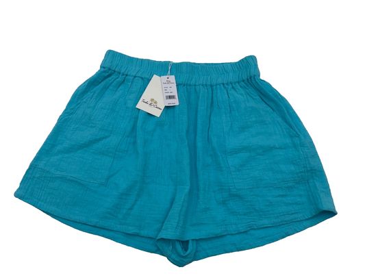 $80 Turks & Caicos Women's Soft Shorts 2” - Aqua - Size Large - New With Tag
