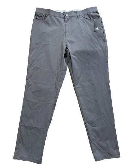 $80 ADIDAS Men's Ultimate 365  5-Pocket Tapered Golf Pants-Grey 5 -36W 30L-New