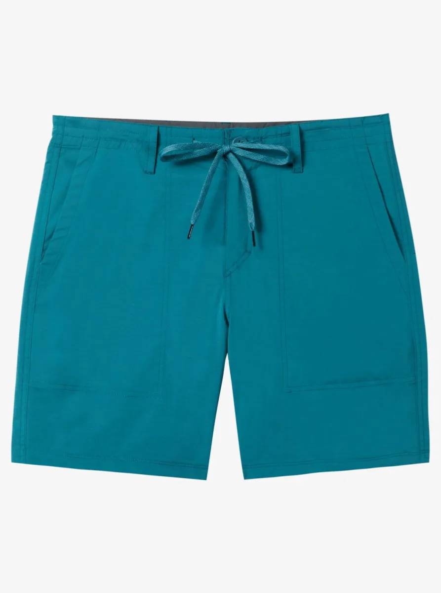 $65 Quicksilver Men’s Amphibian Hybrid Shorts - Colonial Blue - 29W x 18.5L -New