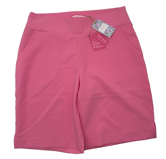 $54 Stella Parker Women’s GOLF 9” Stretch Golf Short- Pink Panther-Large- New