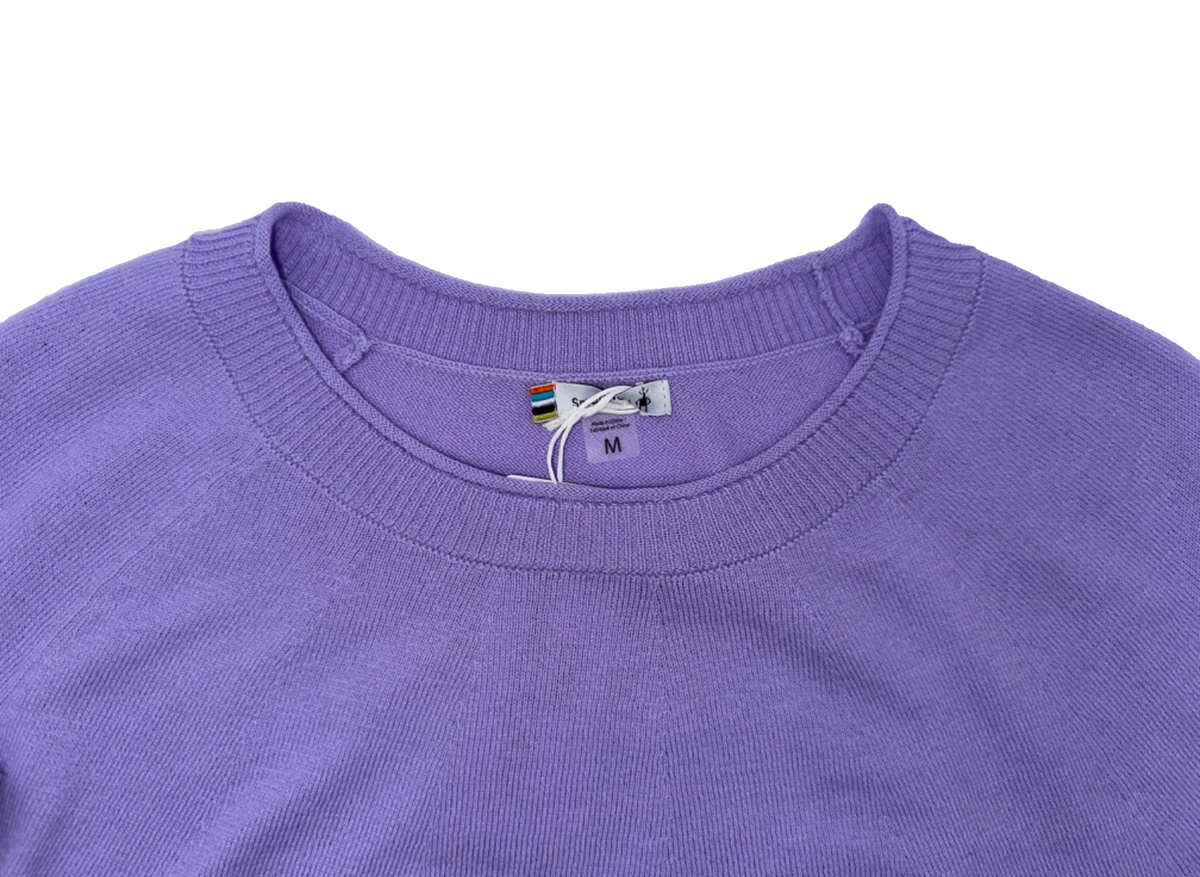 $100 Smartwool Edgewood Women's Crewneck Sweater -Ultra Violet - Medium - New