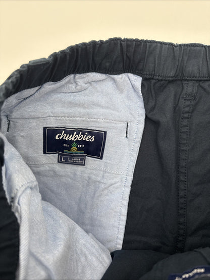 $70 Chubbies The Armadas 7” Originals Stretch Twill Shorts-Navy- Large- New Tag