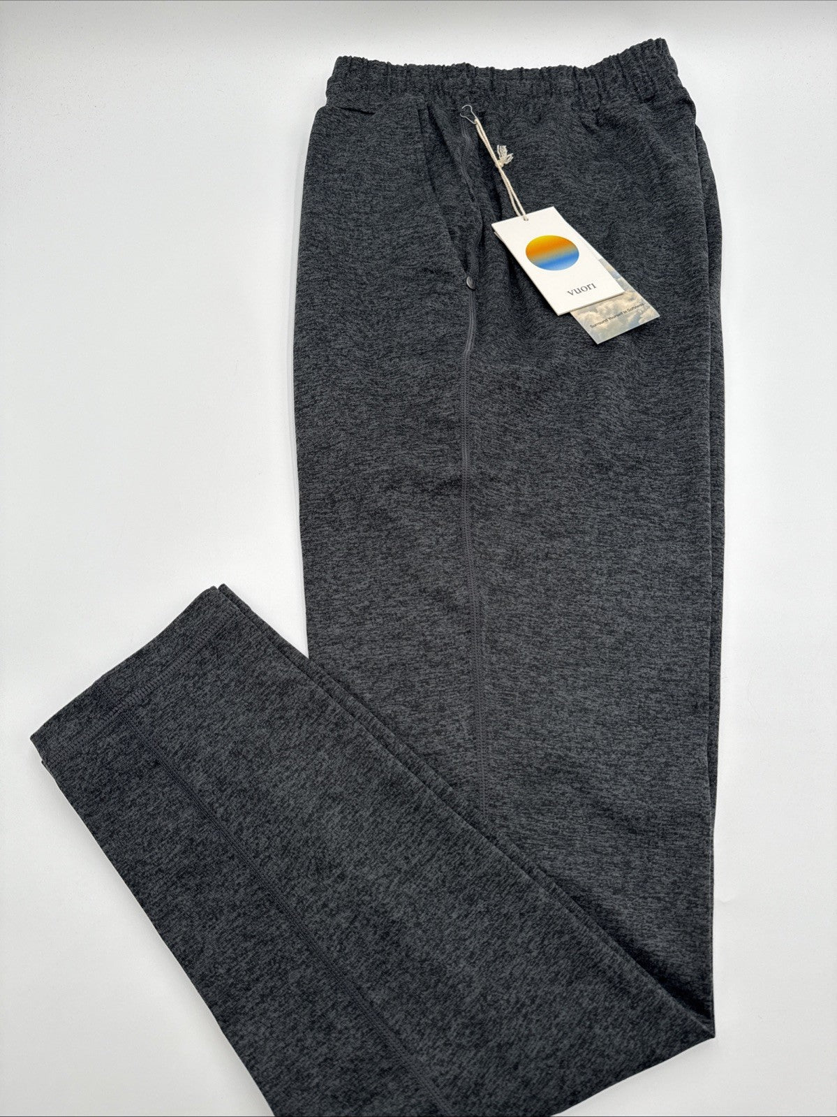 $98 Vuori Men’s Ponto Performance Pants V418 - Charcoal Heather - Small- NWT