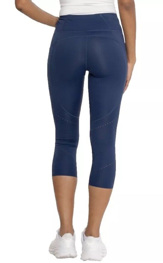 $95 Brooks Women’s Method 3/4 Tights - Navy - XLarge - New With Tags