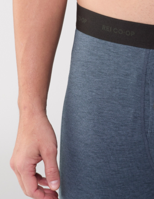 $55 REI Co-Op Men's Midweight Base Layer Bottoms- Blue Nights Heather-Small- New