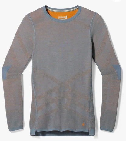 $130 Smartwool Women’s Intraknit Activ Merino Base Layer Top-pewter Blue-XLarge