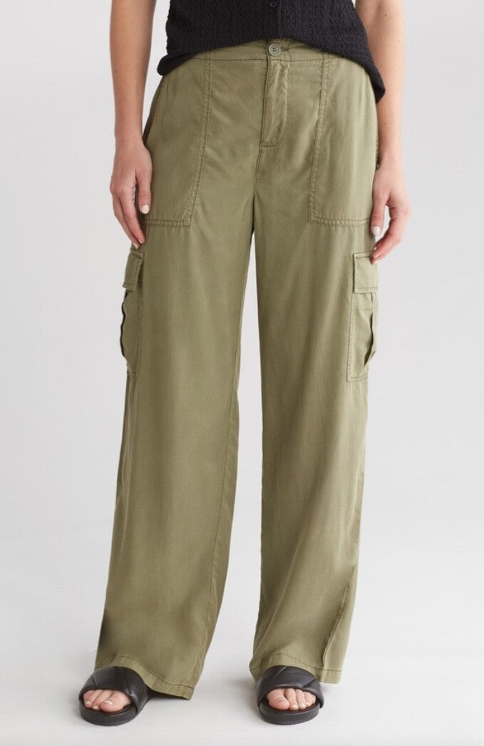 $119 Sanctuary Women’s-Sophia Cargo Pants-Green Tea- Medium-New Tag