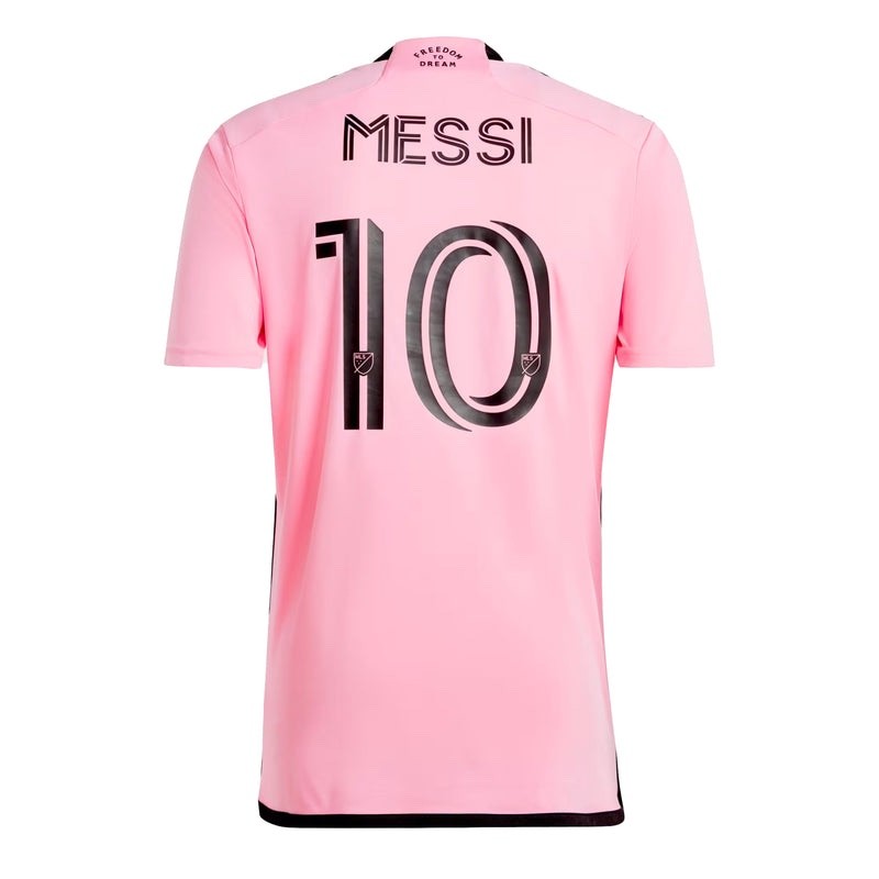 $130 Adidas Men’s Inter Miami Printed Home Jersey #10 Messi -Pink/Black-Medium