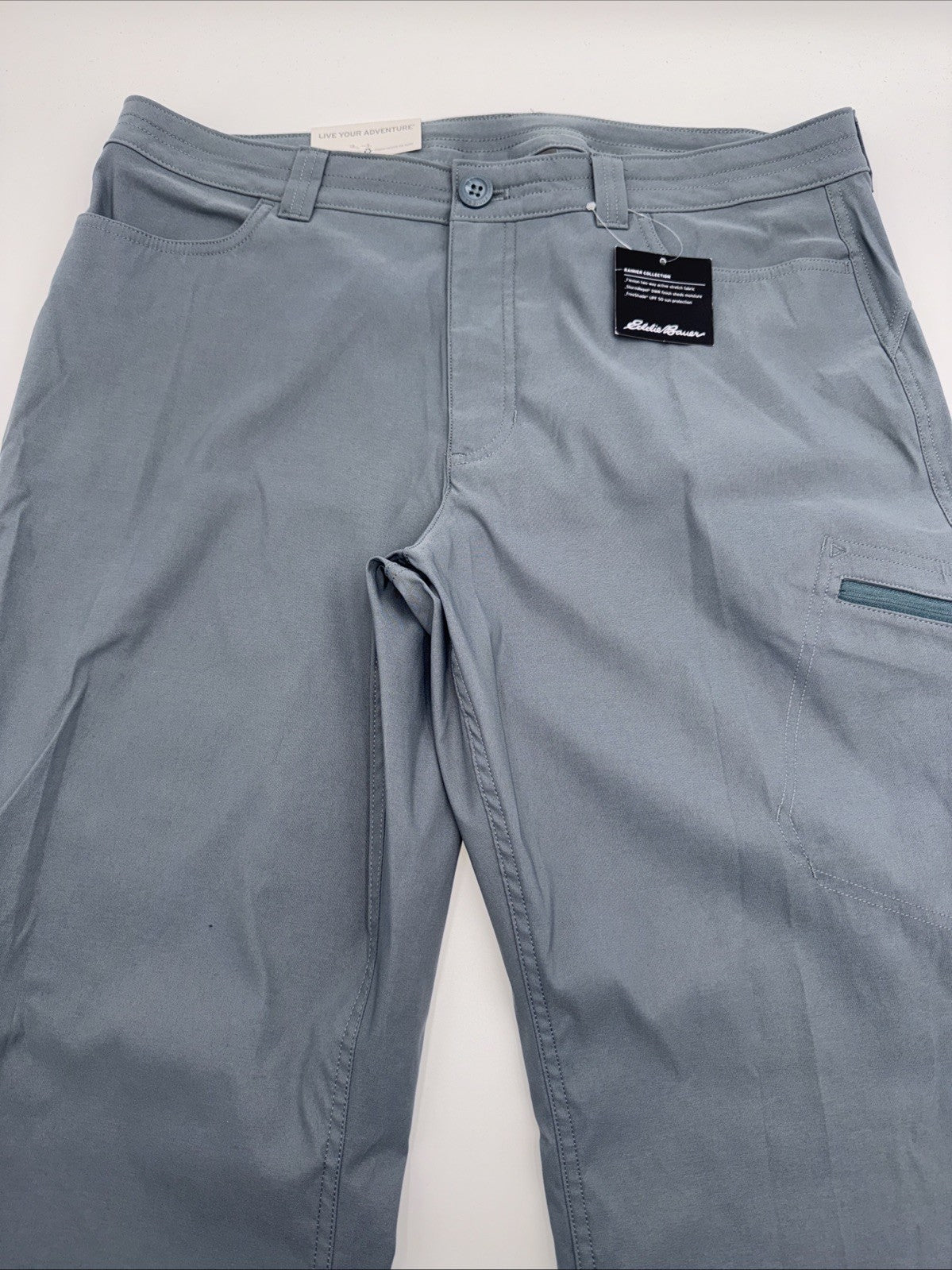 $70 Eddie Bauer Women's Rainier Stretch Hiking Pants-Graphite Size: 14 - New Tag
