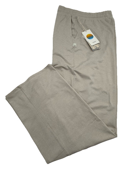 $108 VUORI Women’s Halo Essential Wide Leg Soft Pant- Ecru Heather-Large-New Tag