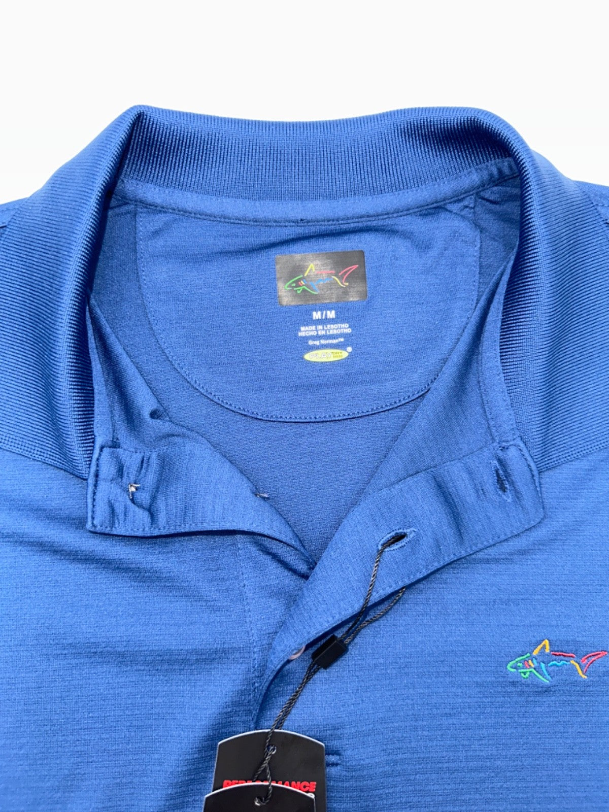 $59 Greg Norman Men's Attack Life Slim Fit Polo Shirt - Navy - Medium - New Tag