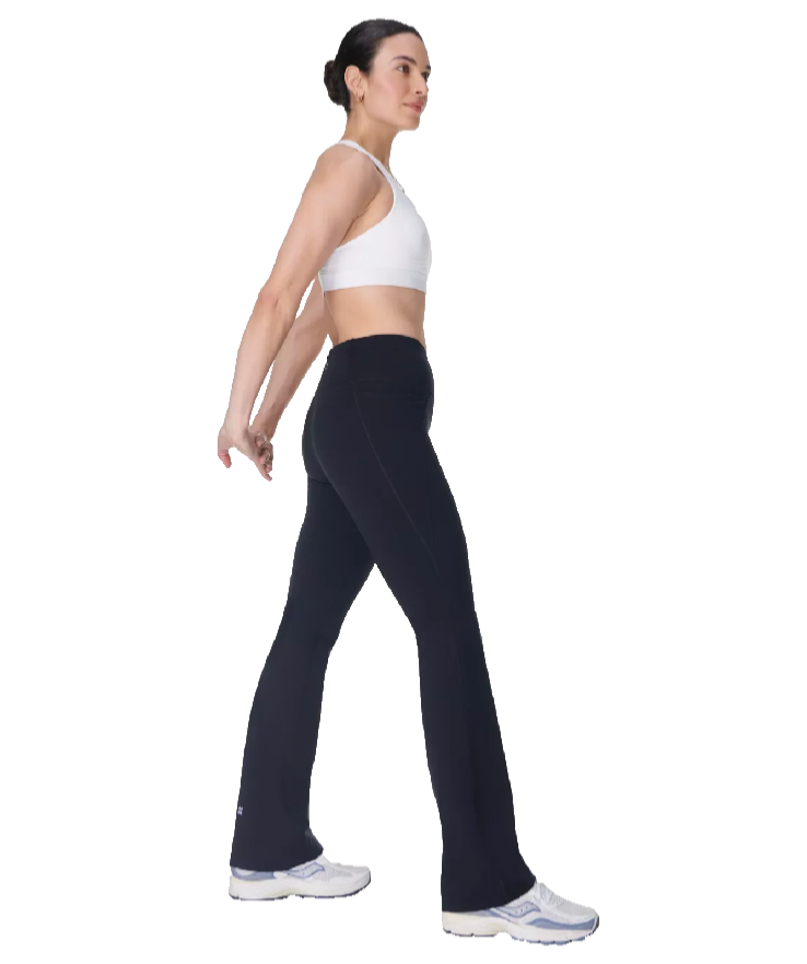 $118 Sweaty Betty Women’s Power 32" Kick Flare Leggings- Black- Small - New Tag