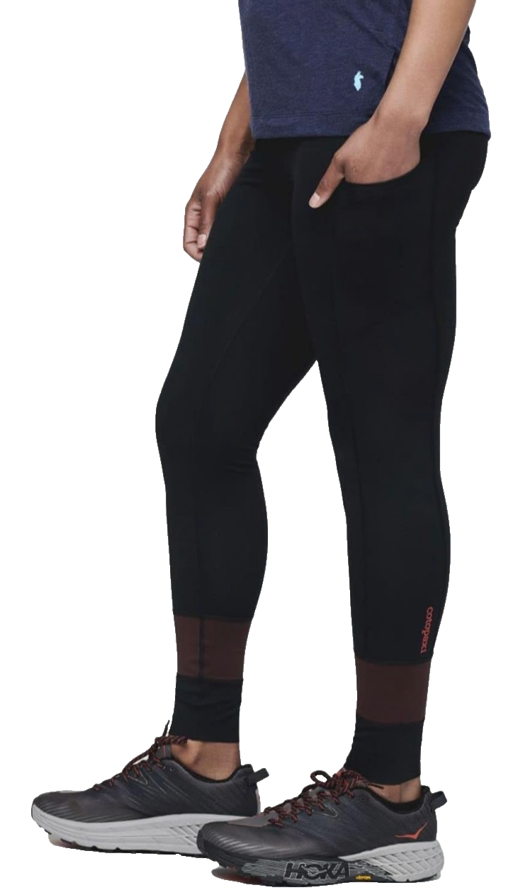 $90 Cotopaxi Women’s Cerro Travel Base Layer Tights - Black - Medium- New Tag