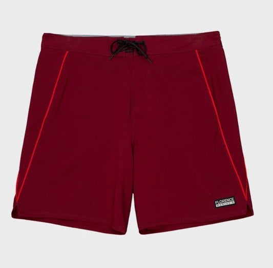 $75 Florence Marine X Burgee Gamma Boardshort  7.5" - Maroon- Size: 31”- NEW Tag