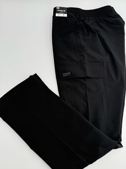 Hurley Men's Tech Cargo Jogger Pants - Black - Medium- New With Tags