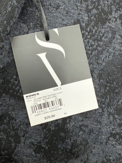 $30 Vera Wang Women’s- Long Sleeve Crew Neck Tee- Dark Orbit- Small-New Tag