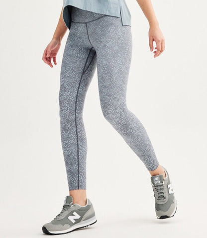 FLX  Women’s Affirmation High-Waisted 7/8 Ankle Leggings- Slate Dots- XS- NWT