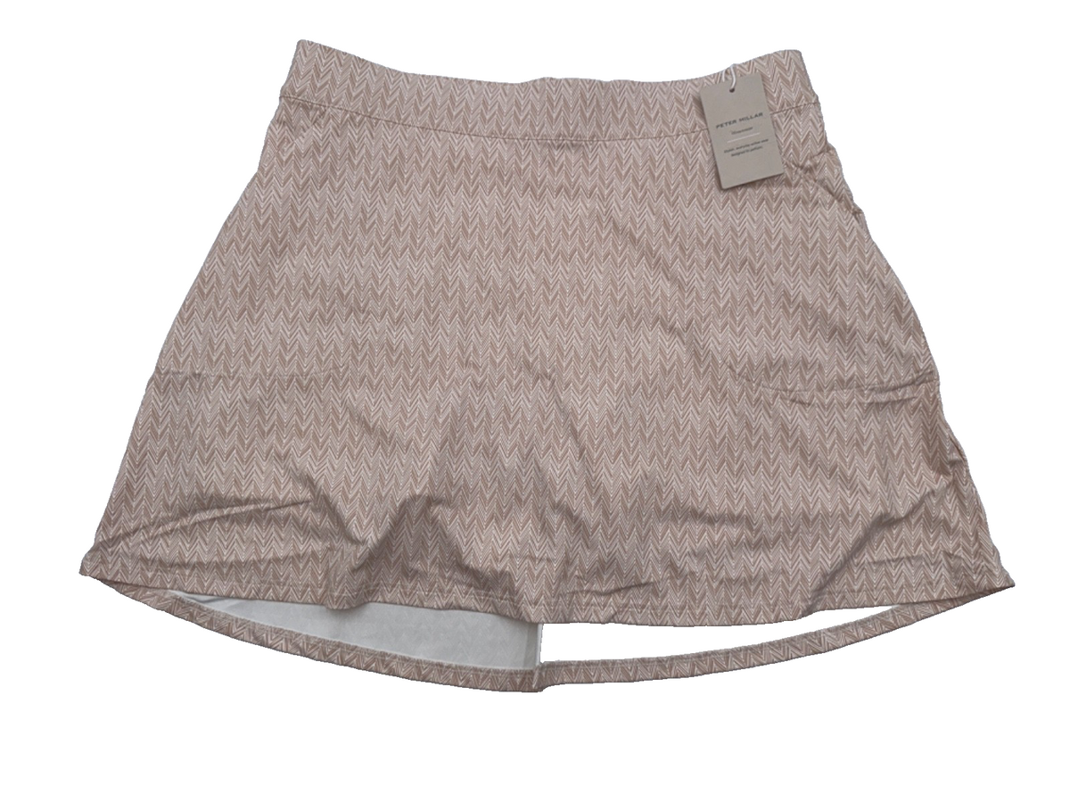 $140 Peter Millar Women’s Golf Skort LF24EB21N - Camel - Large - New with tag