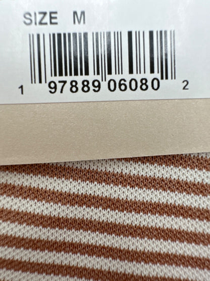 $110 Peter Millar Women's Sport Mesh Polo Shirt - Camel/Ivory - Medium - New Tag