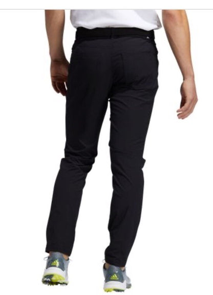$80 ADIDAS Men's Ultimate 365  5-Pocket Tapered Golf Pants-Black -32W 32L-New