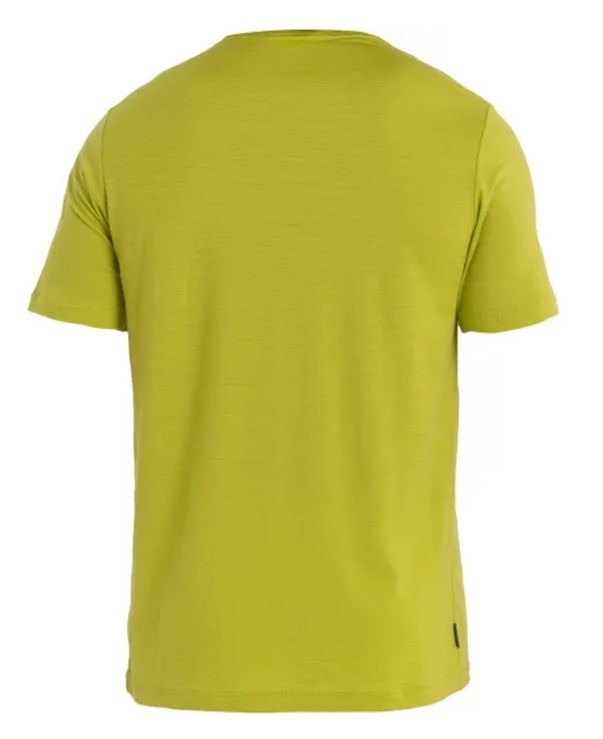 Icebreaker Men’s Tech Lite Short Sleeve Skiing Yeti T-Shirt - Bio Lime- Small